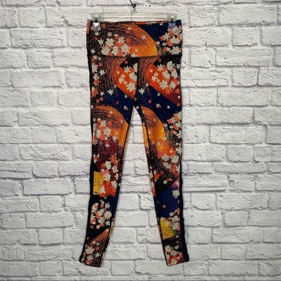 Free People Movement Liza Multicolored Floral Print Leggings - Picture 15 of 16